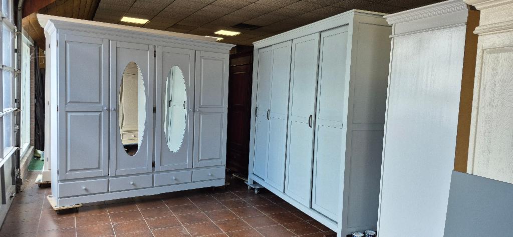 Linnenkast brocante slaapkamer garderobe kasten, kledingkast, Ophalen, Zo goed als nieuw, 25 tot 50 cm, 200 cm of meer