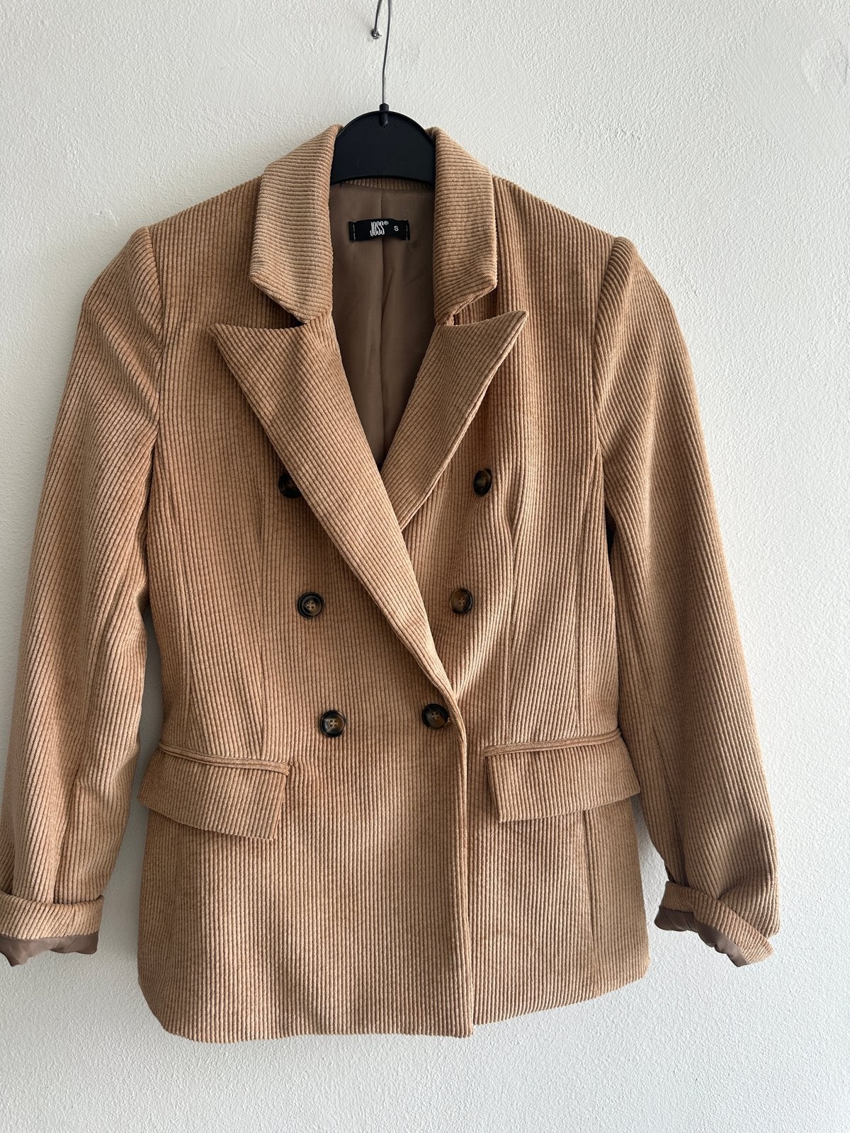 JOSS Corduroy Blazer Maat S - Zo goed als nieuw, Kleding | Dames, Ophalen of Verzenden, Zo goed als nieuw, Maat 36 (S), Beige