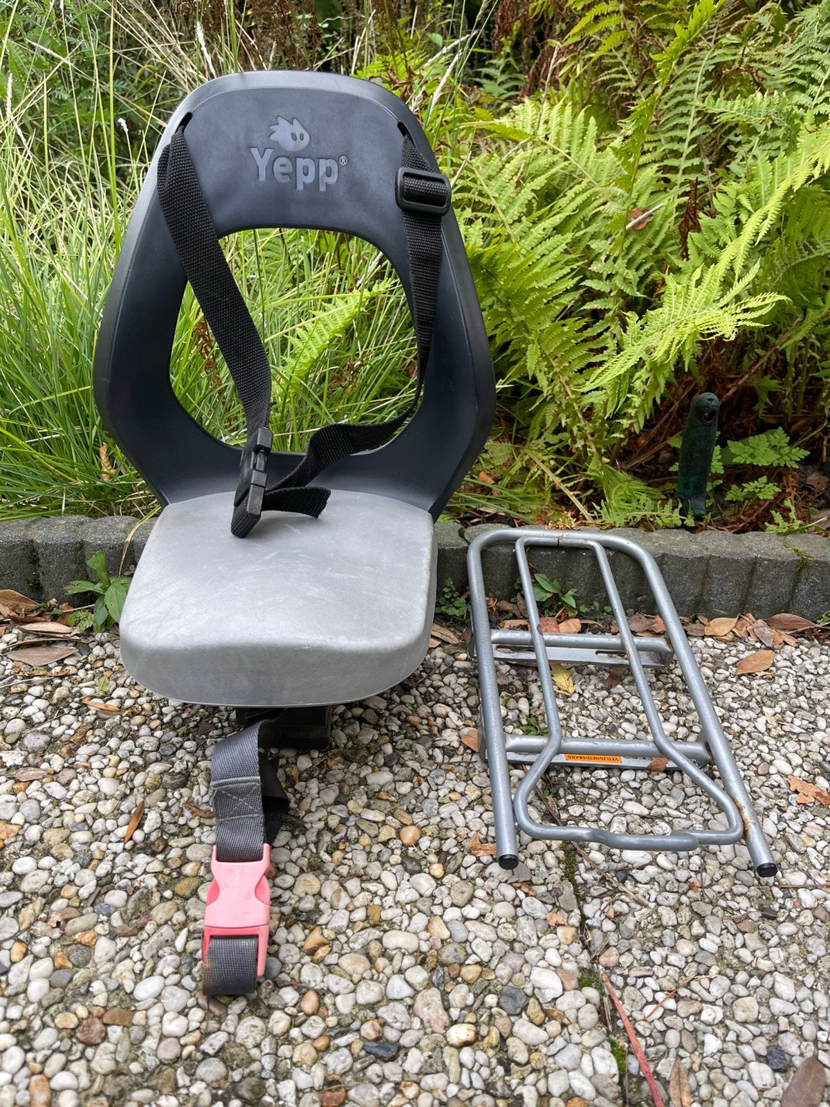 Yepp junior Easyfit met Steco bagagedragerhouder, Fietsen en Brommers, Ophalen, Gebruikt, 22 t/m 36 kg, Achterzitje