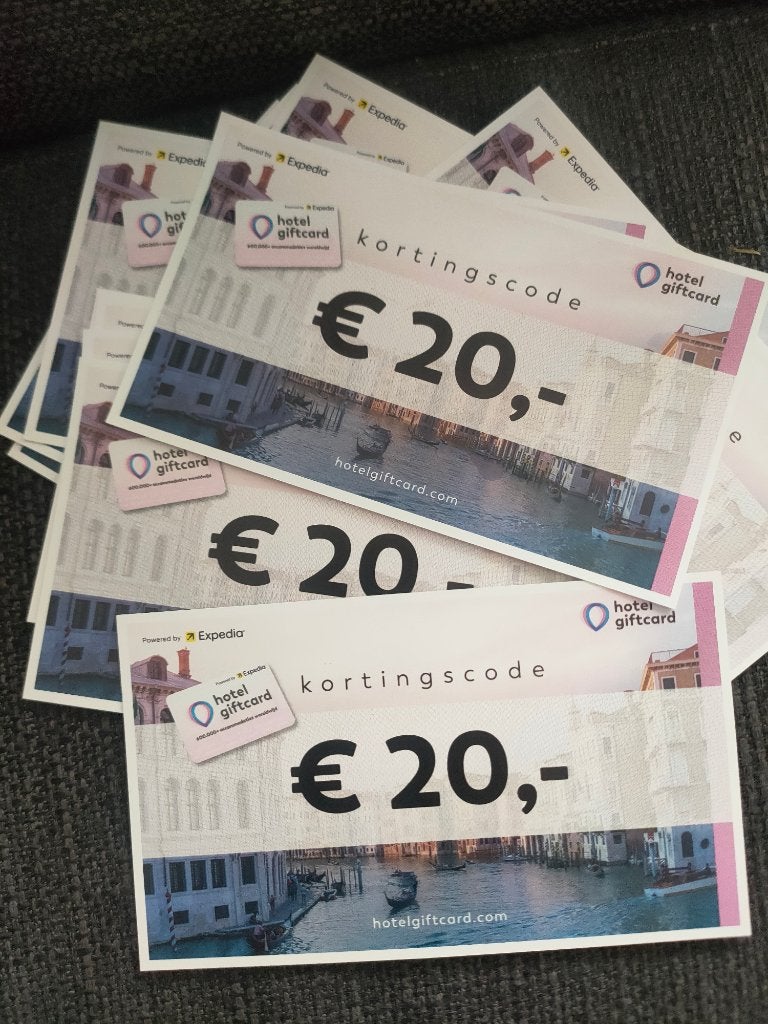 Kortingscode Hotel Giftcard, Eén persoon, Kortingsbon
