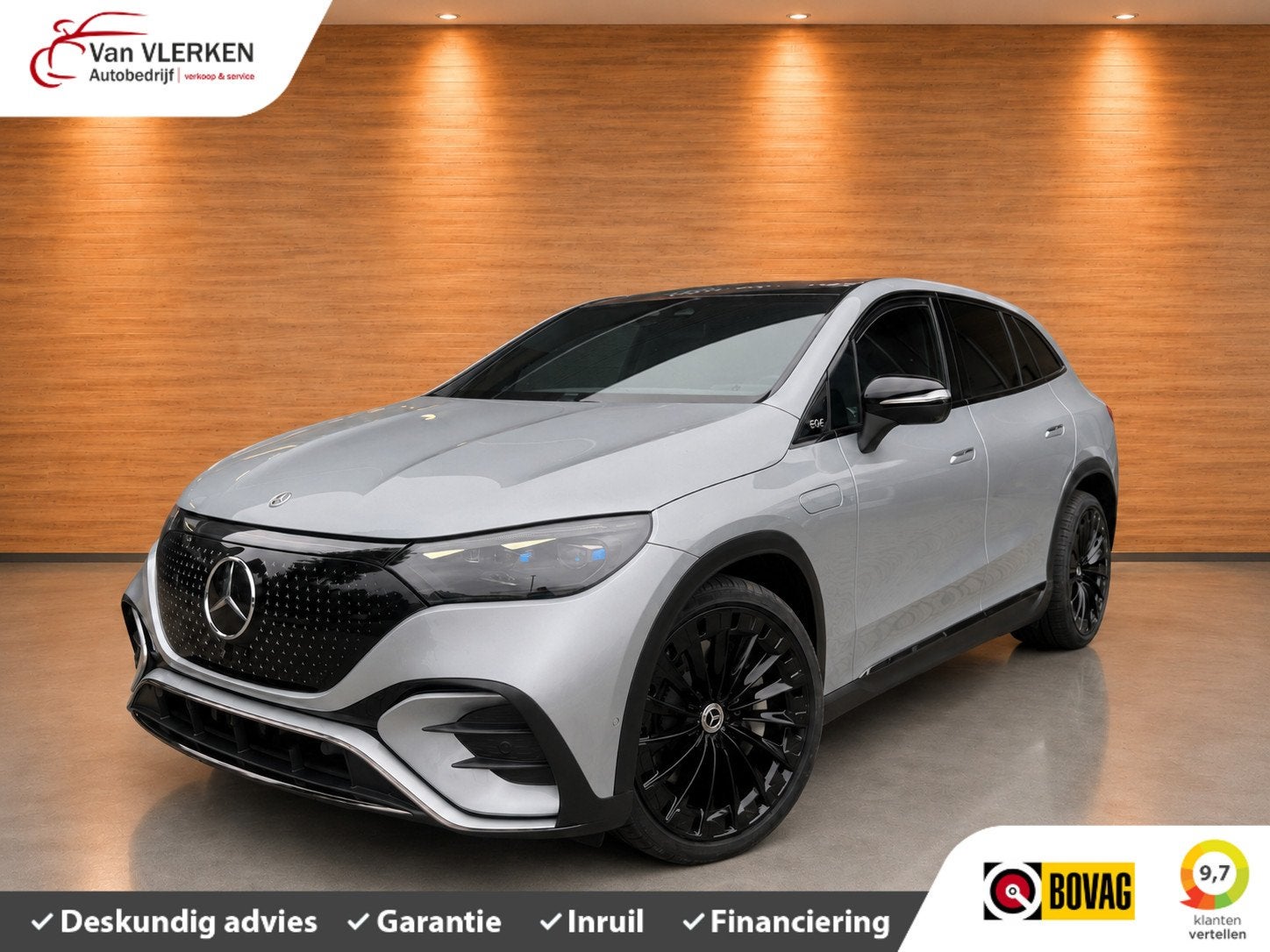 Mercedes EQE SUV 350 4Matic AMG Line Achterasbesturing 360 C, Automaat, Zwart, Leder, 2480 kg