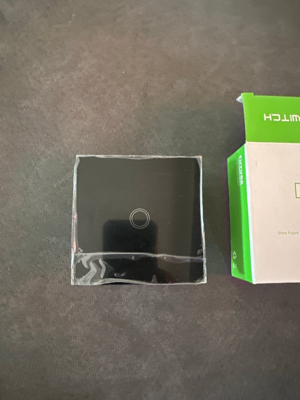 Nieuwe Zwarte Touch Schakelaar - 1 Gang WiFi Smart Switch, Doe-het-zelf en Verbouw, Elektra en Kabels, Ophalen of Verzenden, Nieuw
