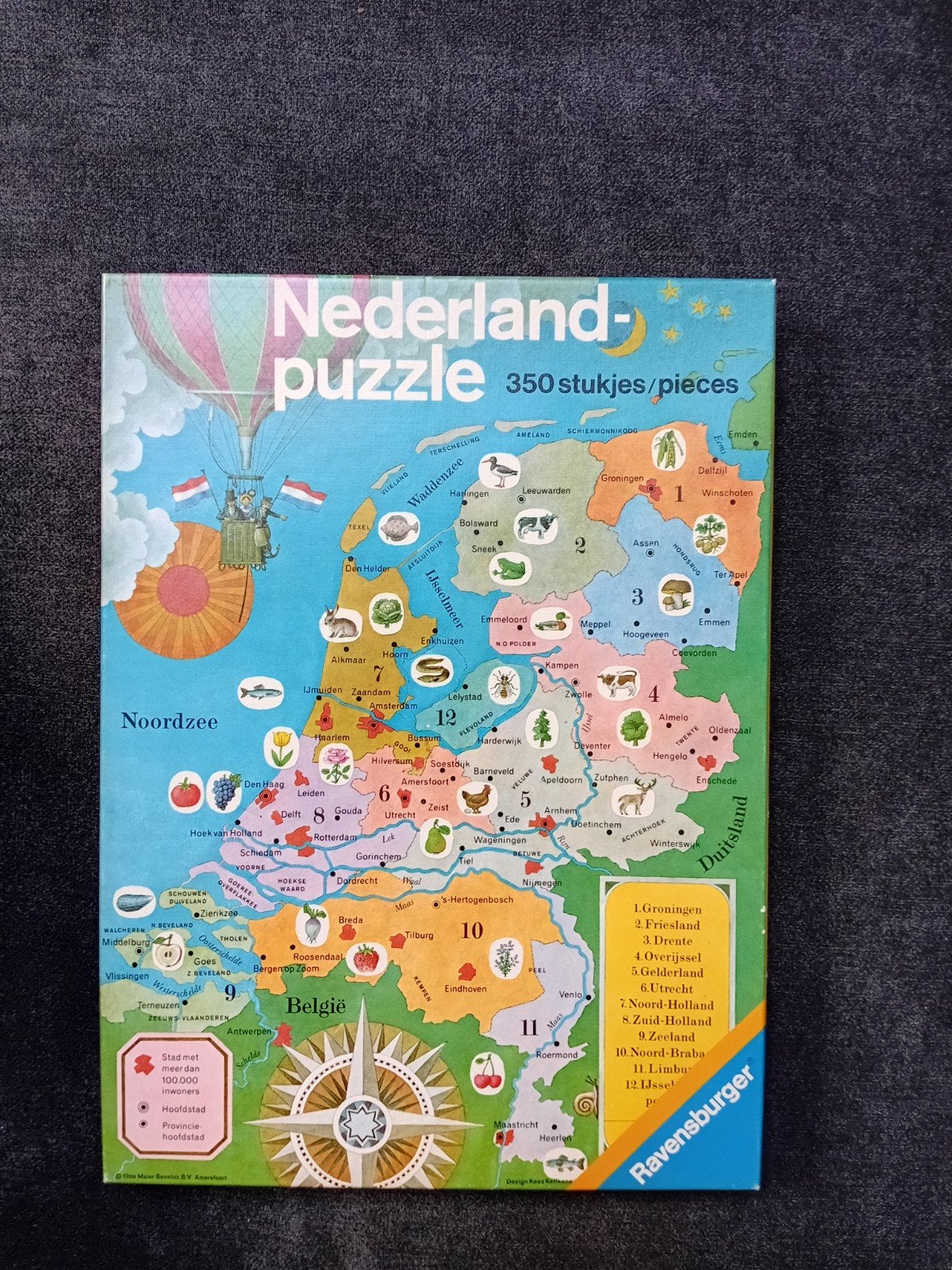 Puzzel Nederland, Ophalen, Minder dan 500 stukjes