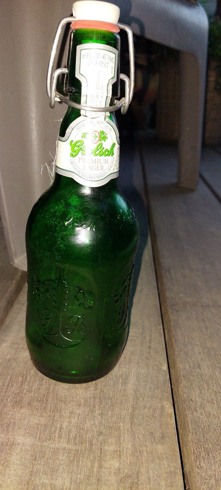 Grosch bierflesje voor verzamelaar, Verzamelen, Biermerken, Ophalen of Verzenden, Grolsch