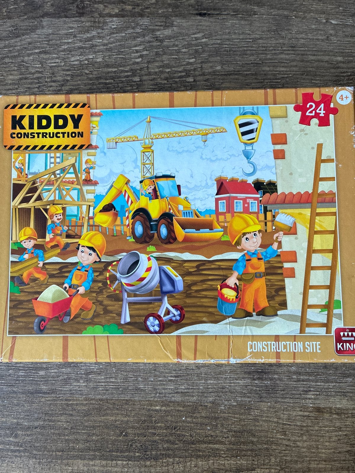 Kiddy Construction Puzzel 24 stukjes, Kinderen en Baby's, Speelgoed | Kinderpuzzels, Ophalen of Verzenden, 10 tot 50 stukjes, Gebruikt