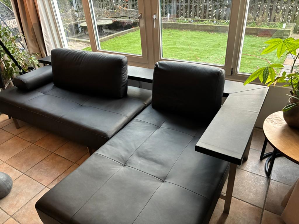 Rolf Benz Dono Met Chaise - Nieuw Leer, Ophalen