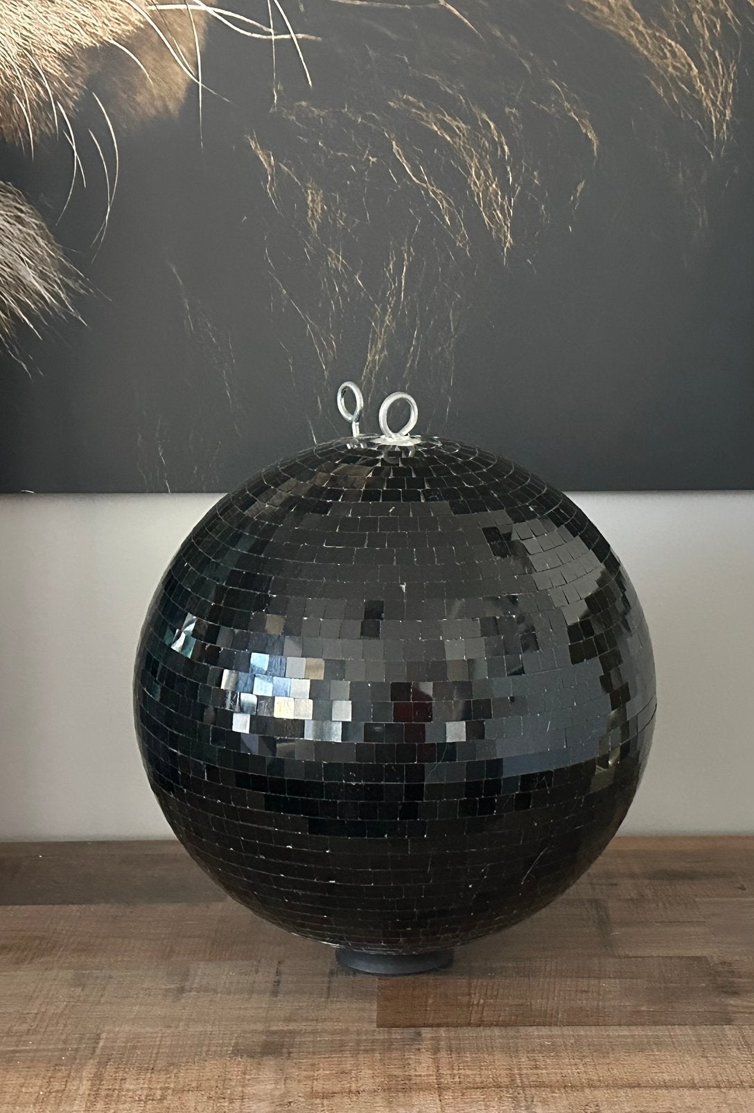 Discobal , zwart , 30cm doorsnee, Ophalen, Zo goed als nieuw, Versiering, Overige