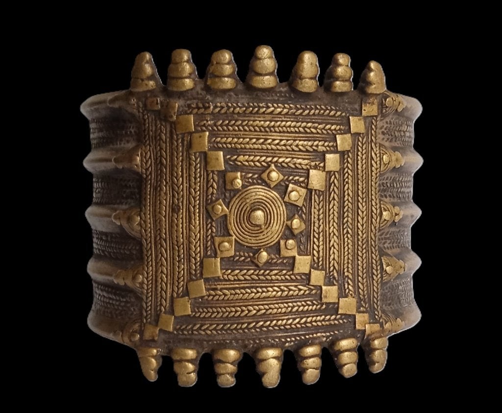 Antieke Armband Sudan Brons, Antiek en Kunst, Sieraad, Afrika, Goud, Ophalen of Verzenden