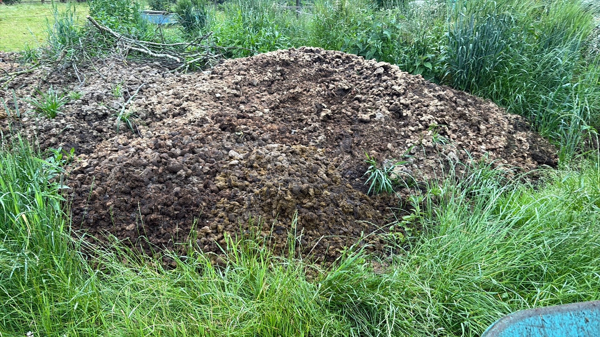 Paardenmest, Ophalen