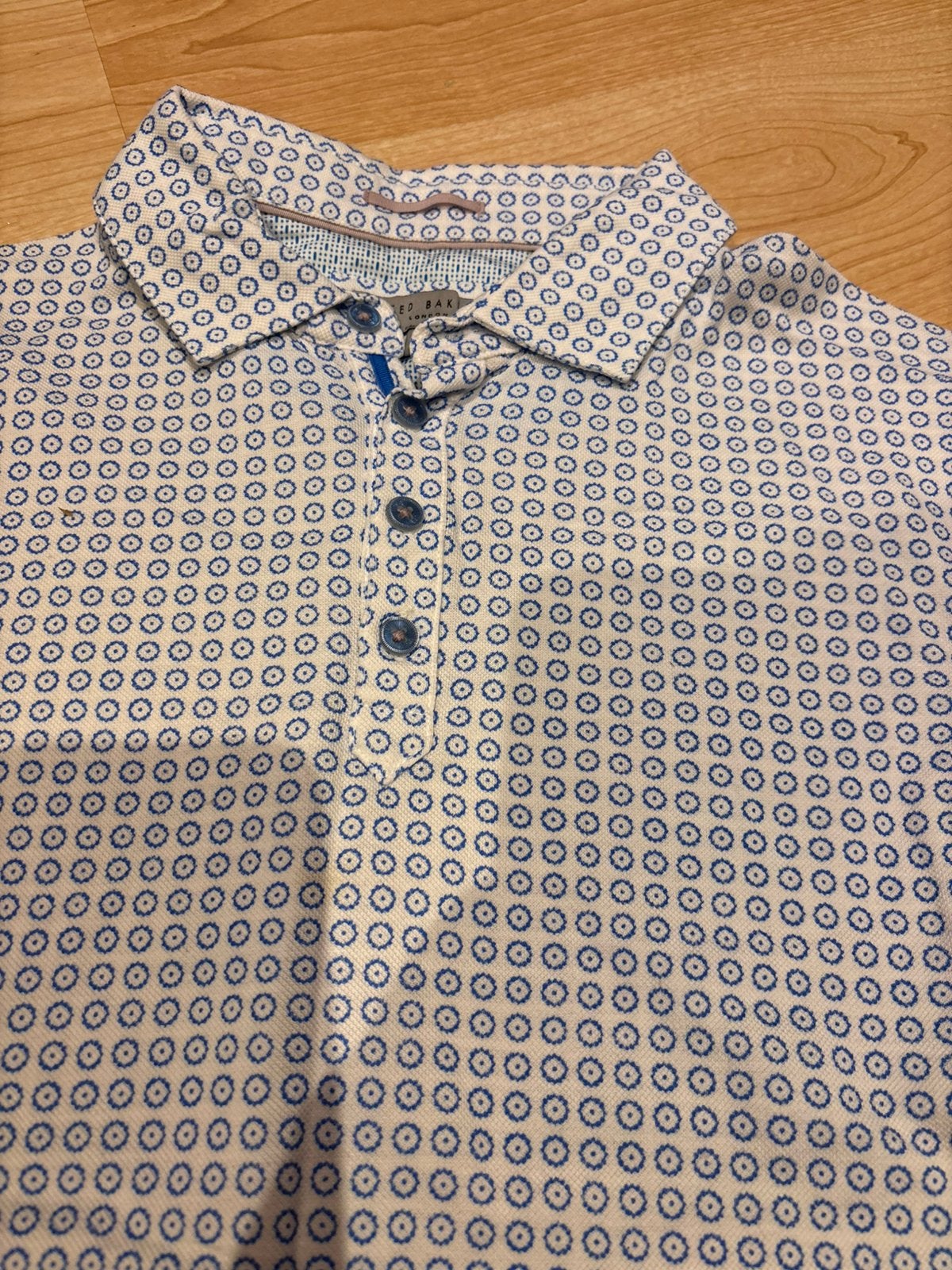 Ted baker polo maat 4(L), Mi, Blauw, Zo goed als nieuw, Mi
