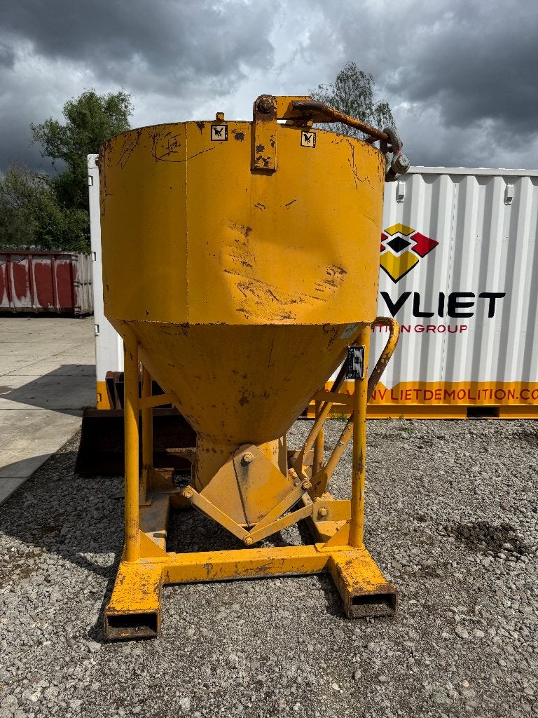 bouw zand cement trechter kubel, Ophalen, Hijswerktuig