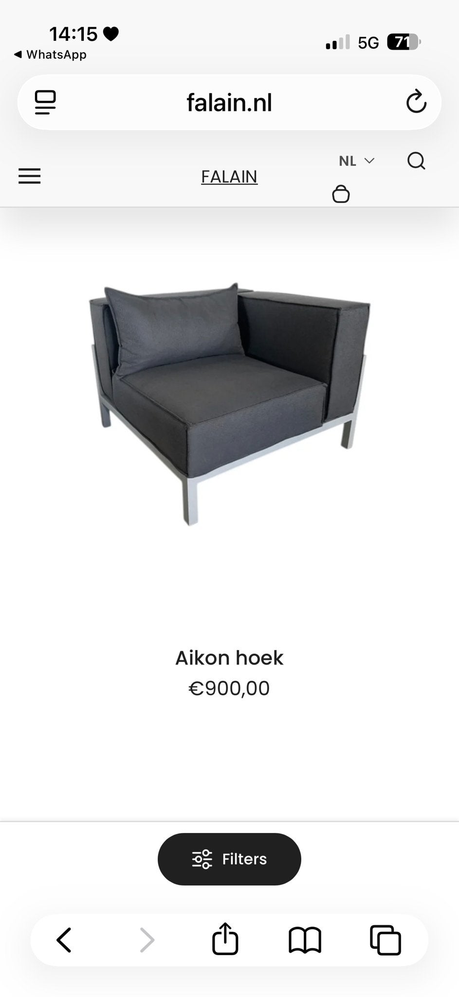 Foto 5 van Falain Aikon loungeset – modulair – zeer nette staat