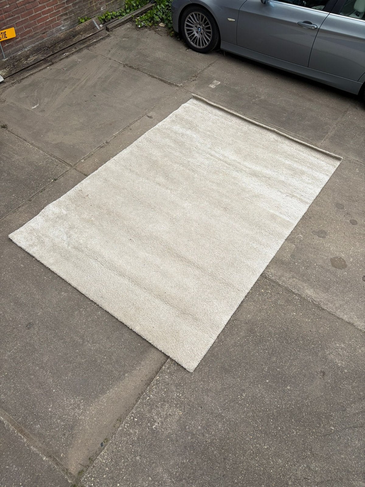 IKEA Adum kleed 200x300 cm - Zo goed als nieuw, Ophalen, Beige, Zo goed als nieuw, 200 cm of meer