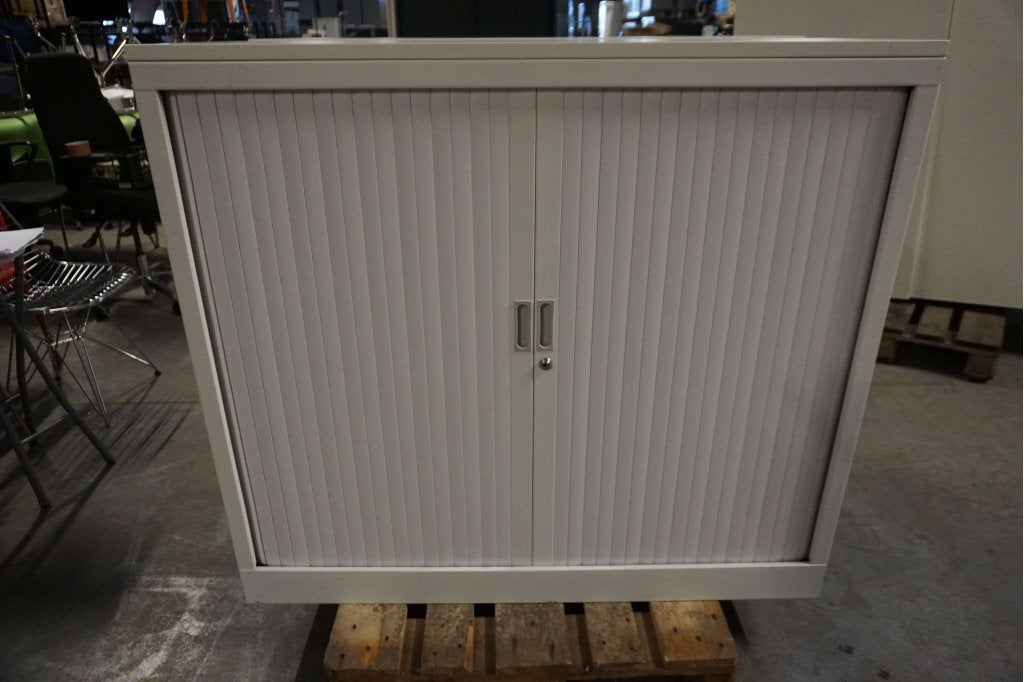 Witte archiefkast kantoorkast dossierkast roldeurkast, Gebruikt, 100 tot 150 cm, 100 tot 150 cm, Niet ingevuld