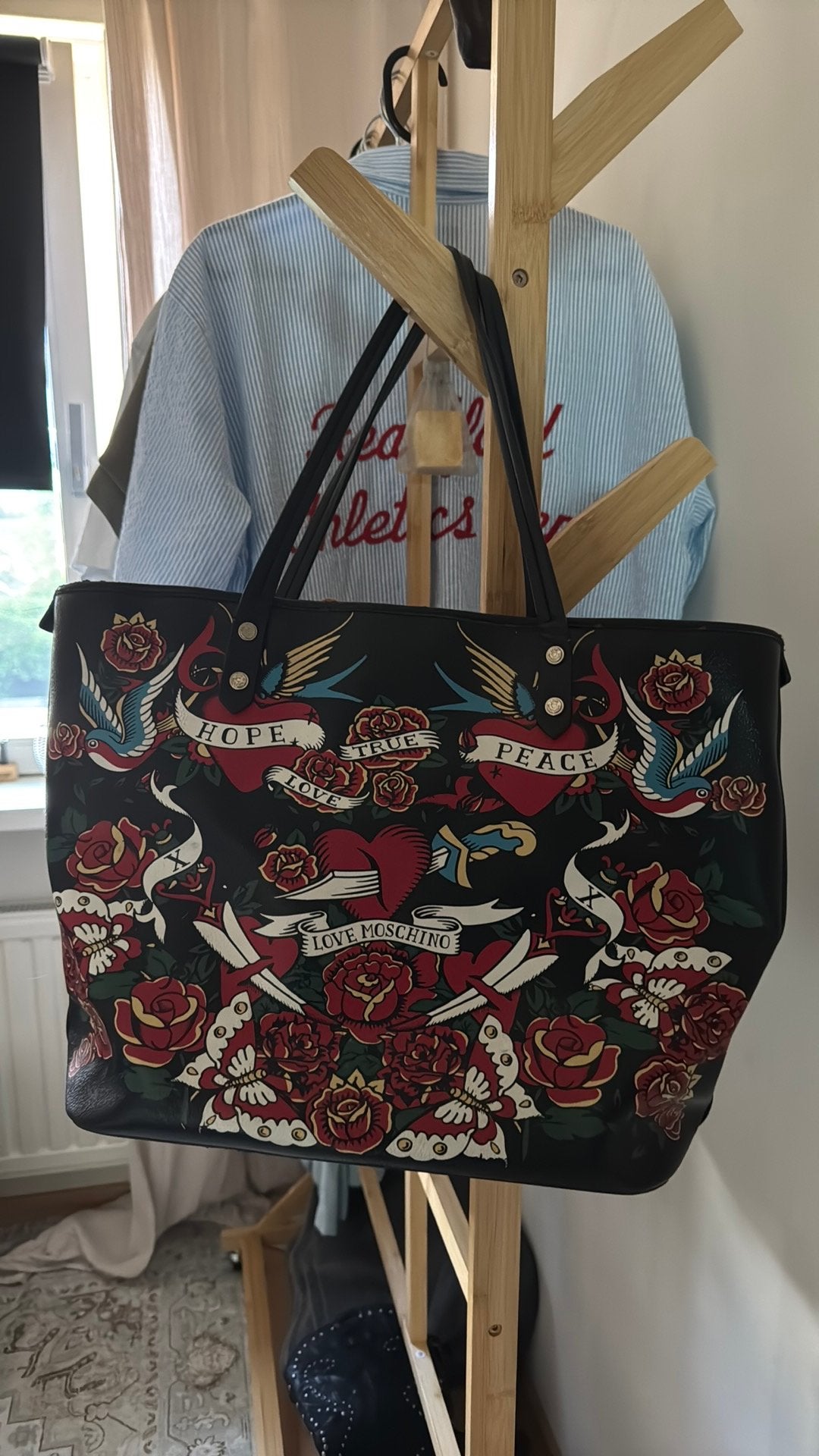 Tas moschino, Ophalen of Verzenden, Zo goed als nieuw, 40 tot 60 cm, Minder dan 35 cm
