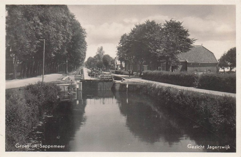 702-414-001 Gezicht Jagerswijk Groet Uit Sappemeer, Verzenden, Voor 1920, Groningen