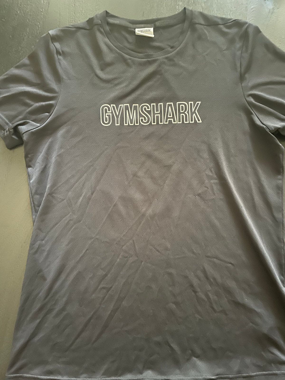 Gymshark Shadow Large Logo T-shirt M, Ophalen of Verzenden, Zo goed als nieuw, Maat 48/50 (M), Zwart