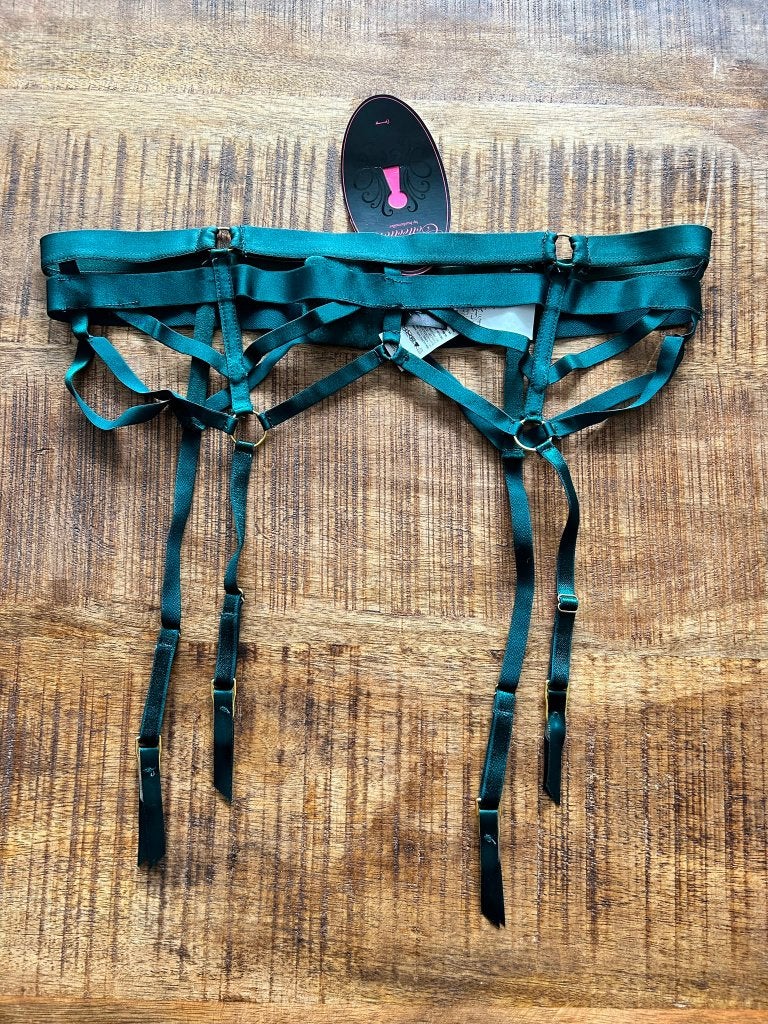 Hunkemöller Private Sting Jarretels XL, Hunkemöller, Ophalen of Verzenden, Groen, Overige typen