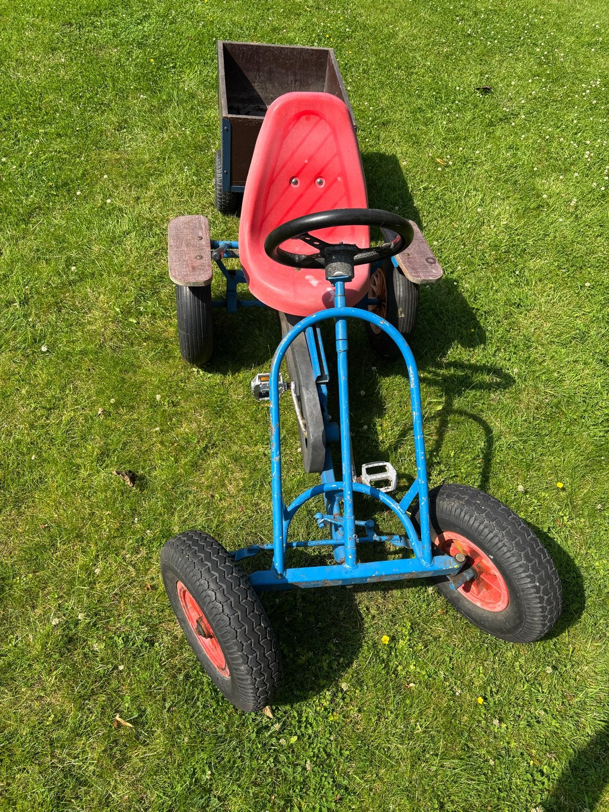 Mammoet skelter met aanhanger, Ophalen, Gebruikt, Mammoet, Met kar of aanhanger