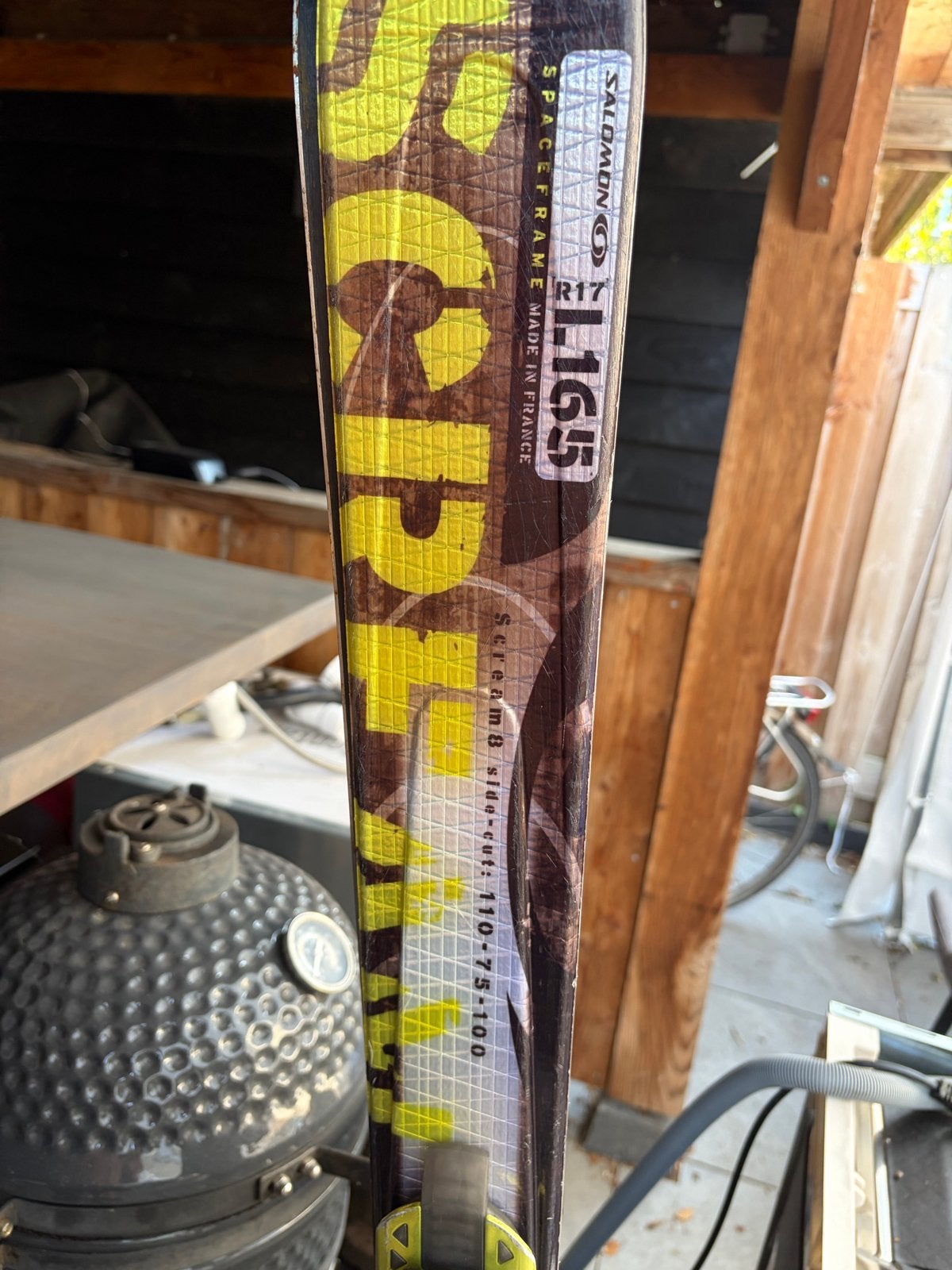 Salomon Scream Spaceframe Ski's 165 cm, Ophalen, 160 tot 180 cm, Gebruikt, Salomon