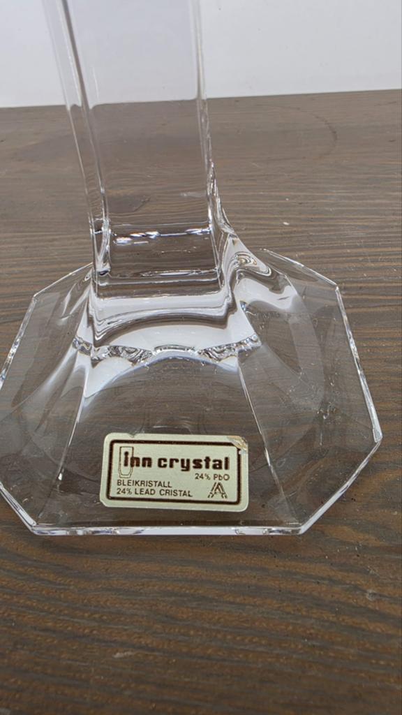 Vintage Loodkristal Kandelaar | 24% Lead Crystal |, Antiek en Kunst, Antiek | Glas en Kristal, Ophalen of Verzenden