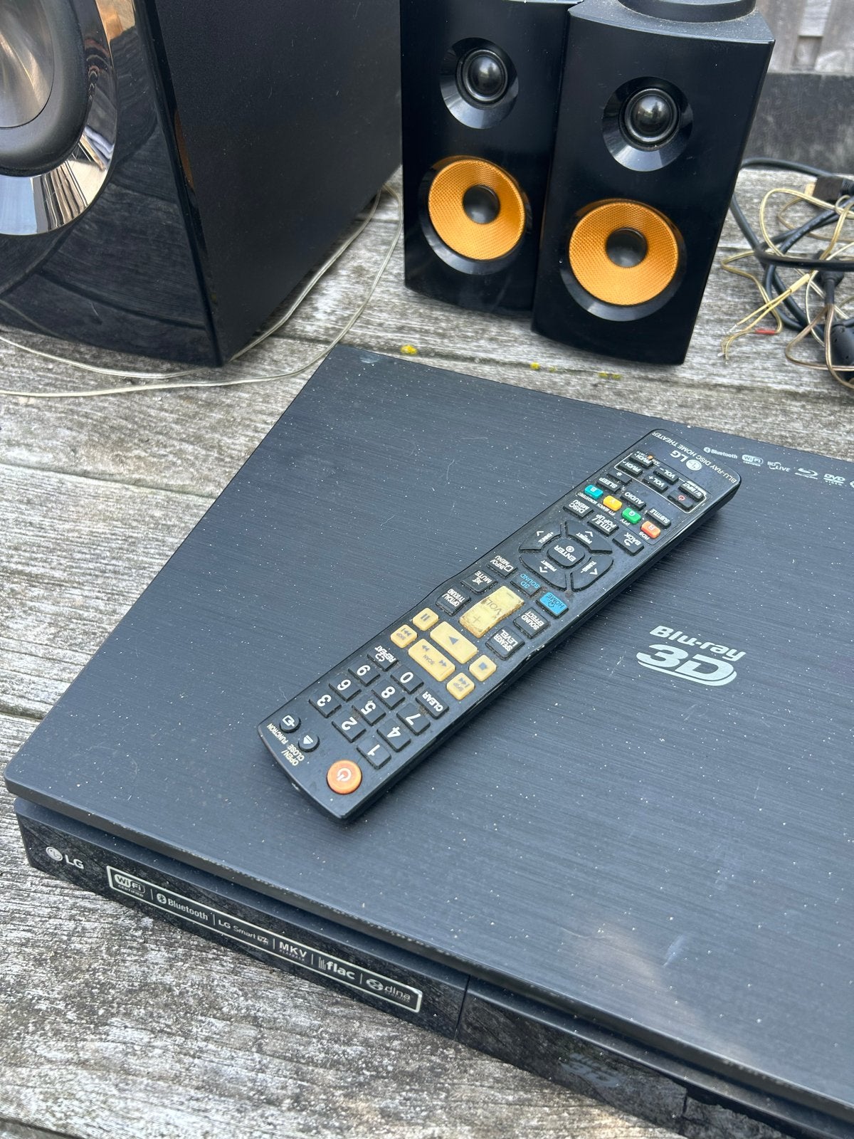 Blu-ray speler met boxen, Audio, Tv en Foto, Blu-ray-spelers, Ophalen, LG