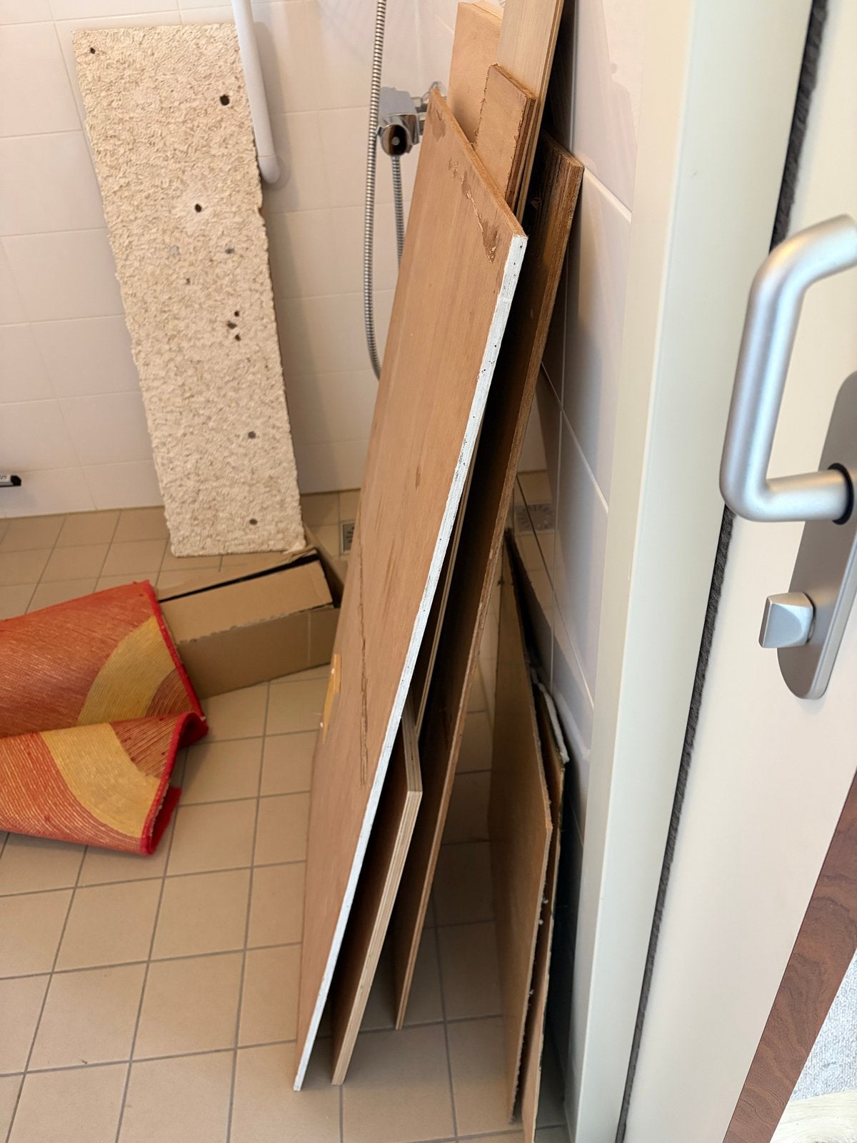 Diverse houten platen en panelen, Doe-het-zelf en Verbouw, Hout en Planken, Ophalen, Gebruikt, Minder dan 25 mm, 200 tot 250 cm