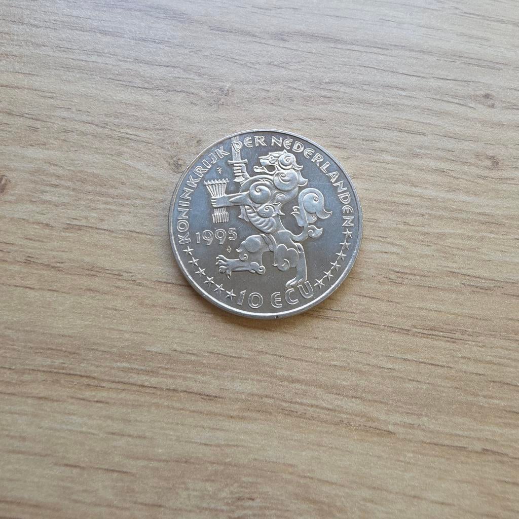 10 ECU munt 1995, Ophalen of Verzenden, Koningin Beatrix, Overige waardes