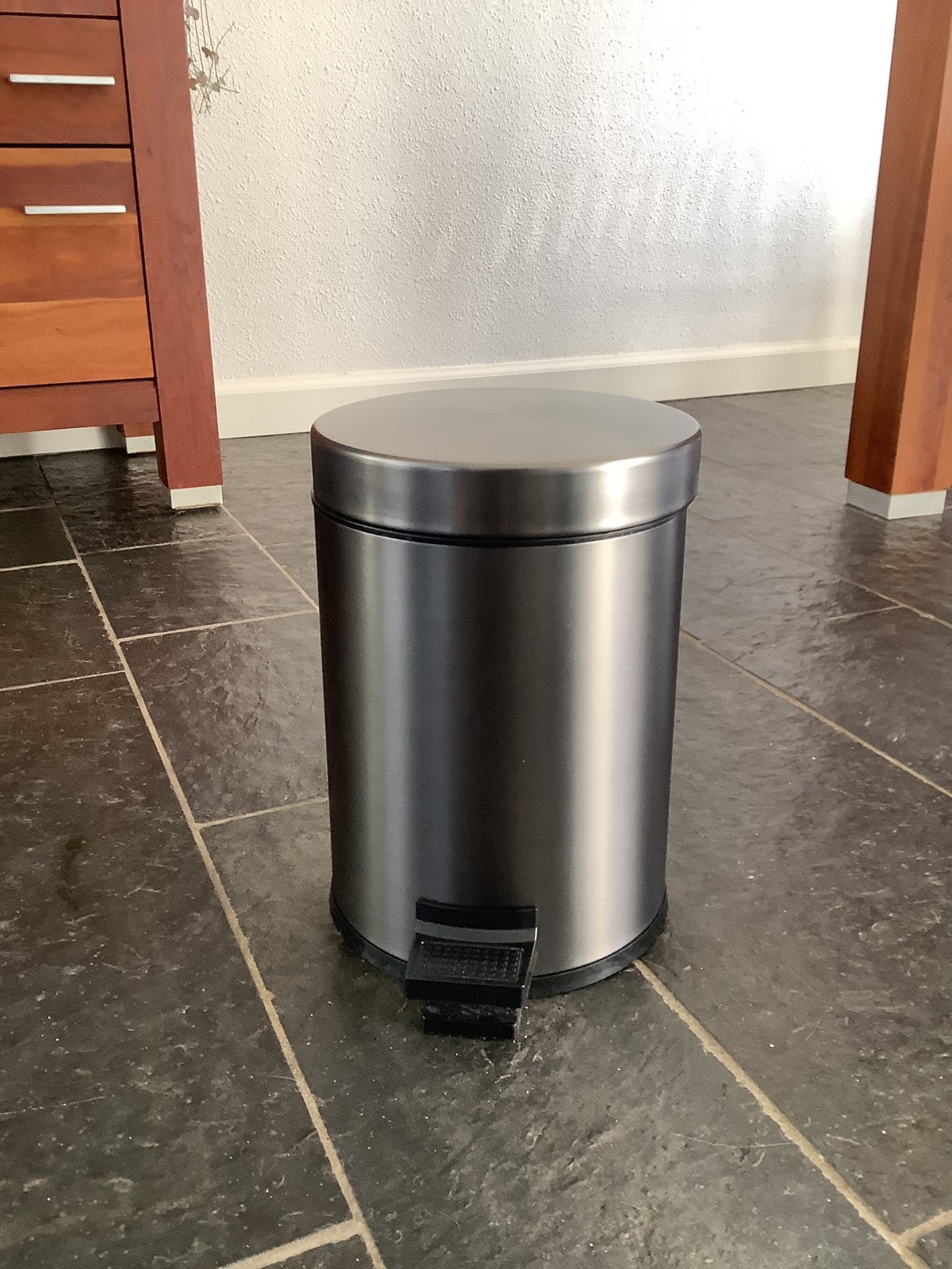 Gun metal pedaalemmer, Minder dan 10 liter, Ophalen, Nieuw, Metaal