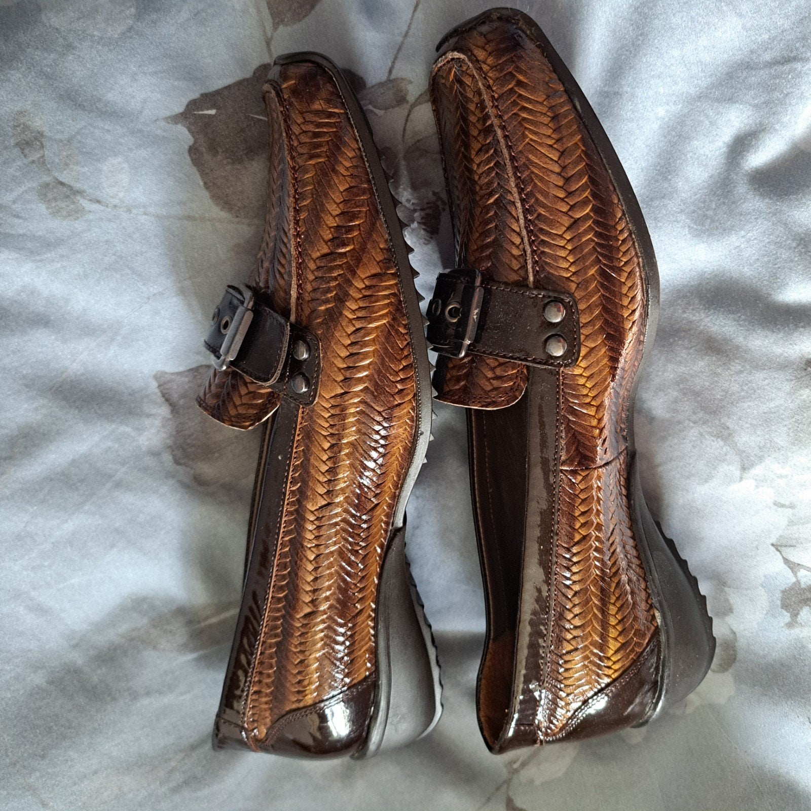 JR Shoes Comfort Instappers - Bruin, Maat 42, Instappers, Ophalen of Verzenden, Zo goed als nieuw, JR Shoes Comfort