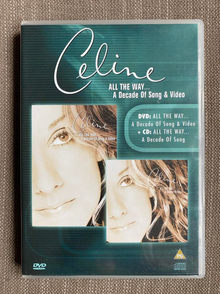 Celine Dion - All The Way... A Decade Of Song & Video DVD+CD, Alle leeftijden, Boxset, Muziek en Concerten, Ophalen of Verzenden