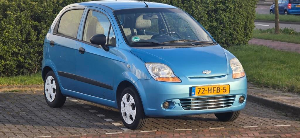 Chevrolet Matiz 0.8 | 2008 | Apk 31-10-26 | Distr VV, Auto's, Voorwielaandrijving, Stof, Blauw, Origineel Nederlands