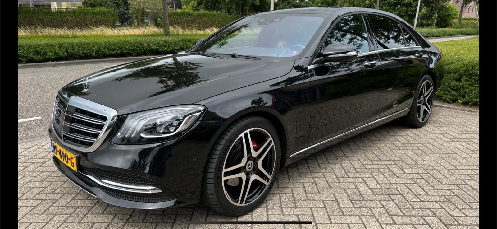 Prive Mercedes-Benz  S-Klasse 350d  Lang 2018  full options, Auto's, Automaat, Achterwielaandrijving, 2925 cc, Zwart