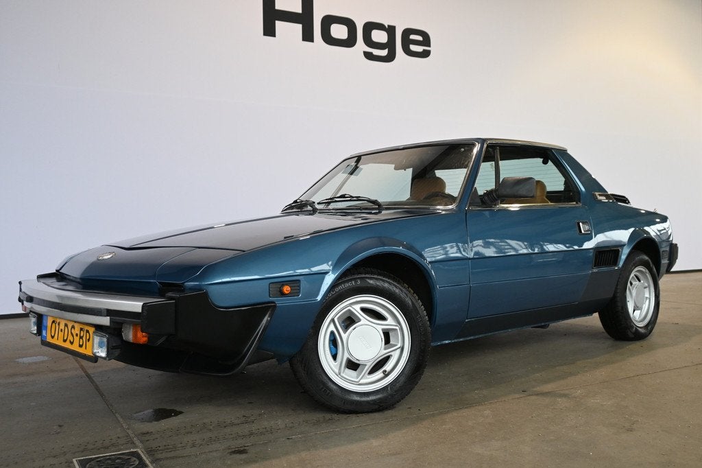 Fiat x1/9 BERTONE Sport 1500 Five speed Inruil Mogelijk!, Auto's, Oldtimers, 1498 cc, Cabriolet, Blauw, Leder