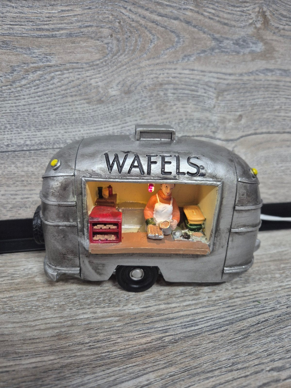 kerstdorp wafelkraam verlicht kersthuisjes, Ophalen of Verzenden, Zo goed als nieuw