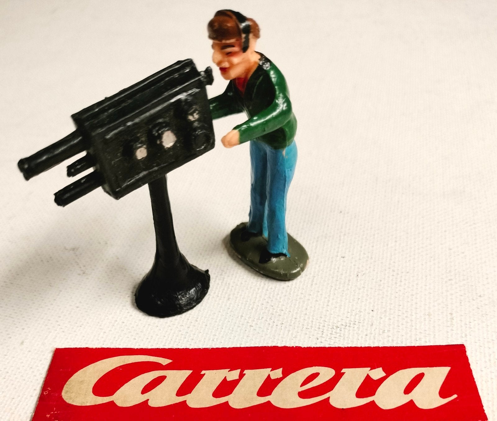 Carrera racebaan scenery baanfiguren Cameraman met Camera..., Ophalen of Verzenden, Elektrisch, Carrera