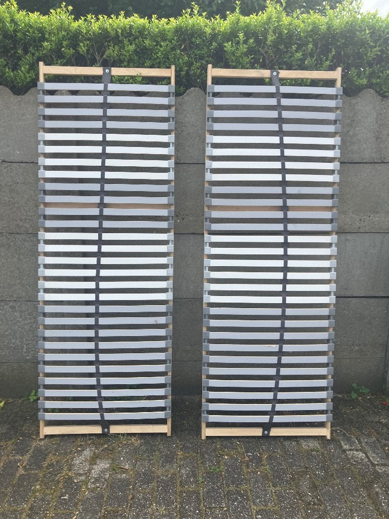 Lattenbodems, Huis en Inrichting, Slaapkamer | Matrassen en Bedbodems, Ophalen of Verzenden, Zo goed als nieuw, Eenpersoons, 70 cm of minder