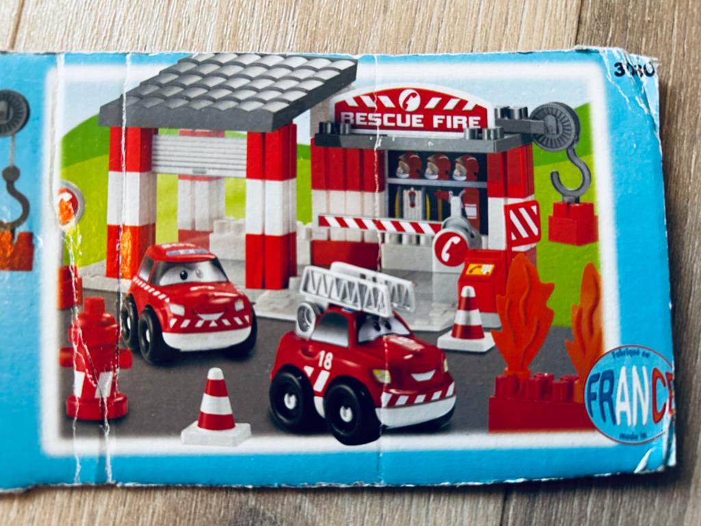 Abrick Brandweerkazerne met auto's en accessoires, Ophalen of Verzenden, Gebruikt, Abrick