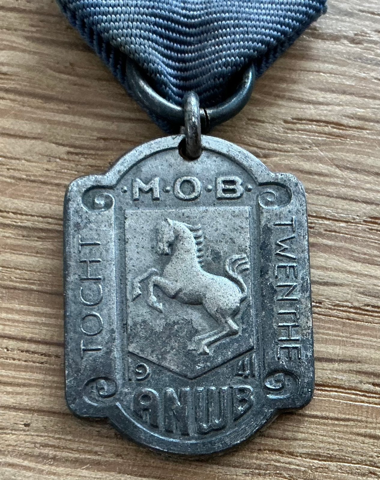 Oude medaille 1941 M.O.B. Twenthe tocht anwb, Postzegels en Munten, Penningen en Medailles, Ophalen of Verzenden, Overige materialen