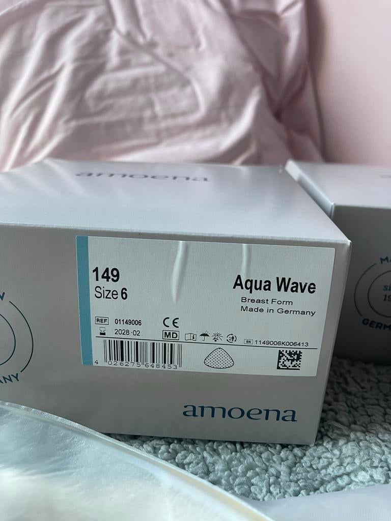 Amoena Aqua Wave Borstprothese Maat 6, Ophalen of Verzenden, Blauw