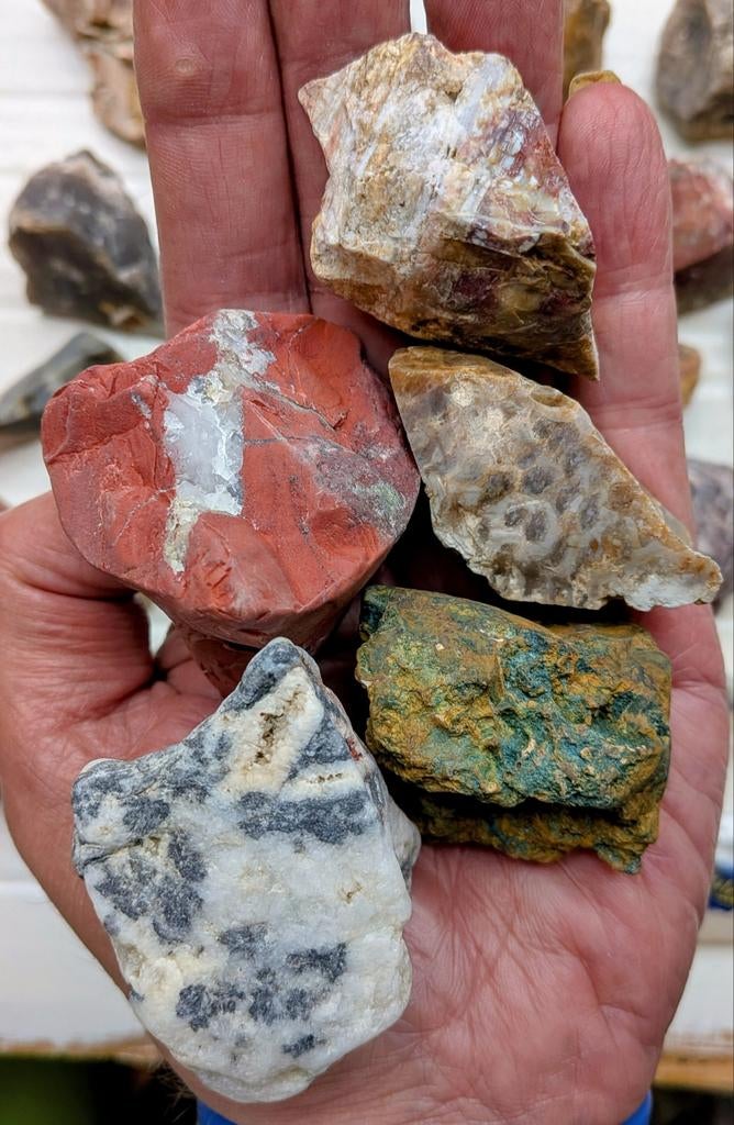 Ruwe jaspis 1,85 kilo XL, Verzenden, Mineraal