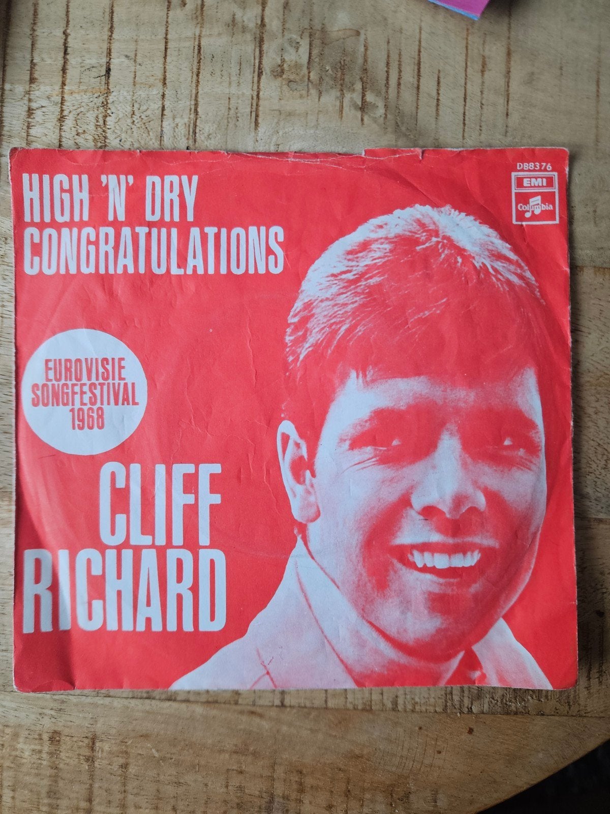 Cliff Richard - Congratulations / High 'n' Dry (Vinyl Single, Gebruikt, 7 inch, Ophalen of Verzenden, Pop