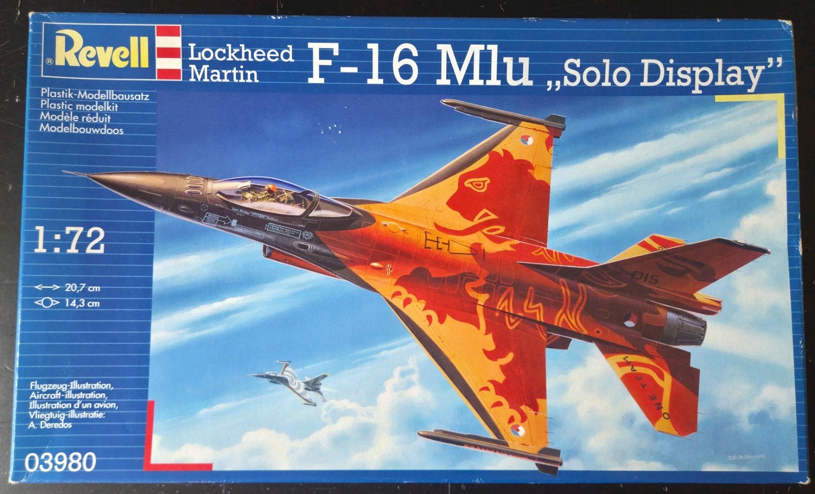Revell  Lockheed Martin F-16 Mlu "Solo Display" 1:72 Sealed, 1:72 tot 1:144, Revell, Ophalen of Verzenden, Zo goed als nieuw
