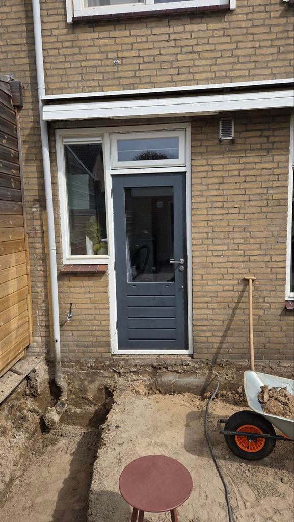 Buitendeur 82x201 met hr++ glas en 3-punts sluiting, Ophalen, 80 tot 100 cm, 200 tot 215 cm, Glas