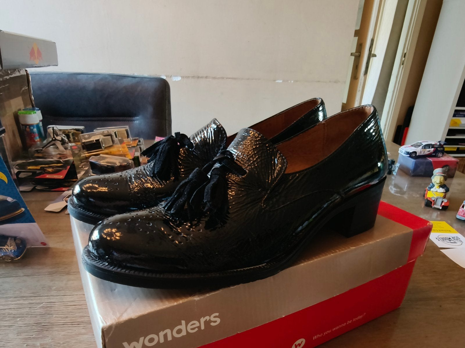 Wonders Sumatra lakleren instappers maat 39, Kleding | Dames, Schoenen, Nieuw, Instappers, Zwart, Ophalen of Verzenden