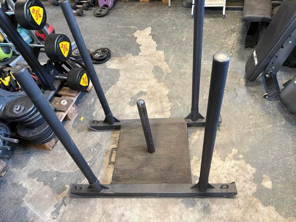 Power Slee sled met sprint track kunst gras  10-x 2 meter, Ophalen, Gebruikt, Sprint track, Power sled