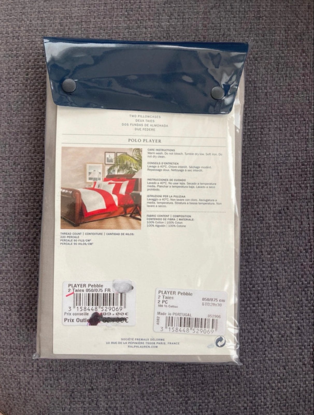 2 Nieuwe Ralph Lauren Home Kussenslopen 50x75 cm, Overige maten, Hoeslaken of Sloop, Katoen, Nieuw