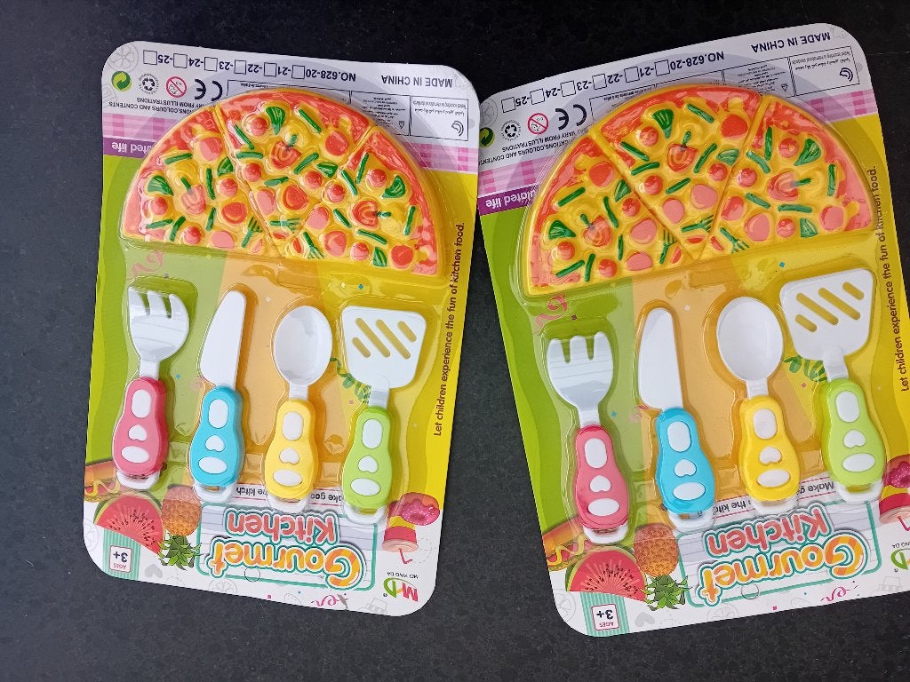 2 pizza setjes / keukentje / koken, Ophalen of Verzenden, Nieuw, Kunststof, Speelkeuken-accessoire