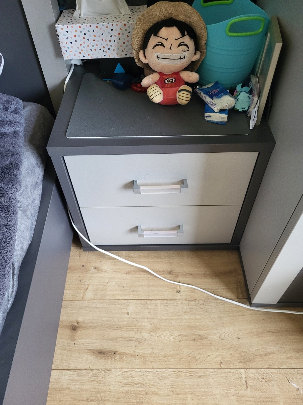 bed en nachtkastje, Ophalen, Gebruikt, 65 cm of meer, Minder dan 55 cm