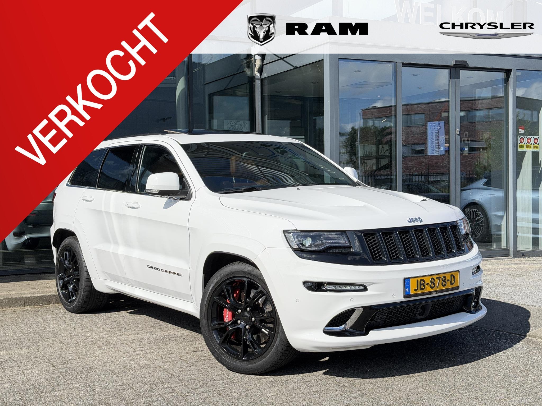 Jeep Grand Cherokee 6.4 Hemi SRT Zeer nette auto!, Auto's, Automaat, Gebruikt, Met garantie (alle), Wit